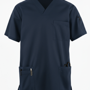 MedStretch Premium Unisex Stretchable Navy Blue Scrub Set With Cargos