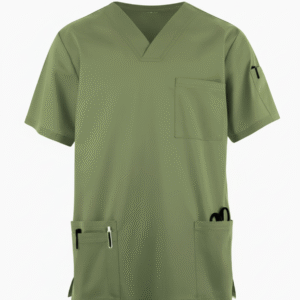 MedStretch Premium Unisex Stretchable Olive Green Scrub Set With Cargos